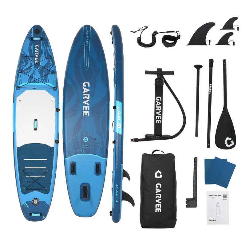 Garvee Inflatable Stand Up Paddle Board (SUP) for All Skill Levels - 10'×30 & 10'6×33 Ultra-Light Boards with Premium Pa...