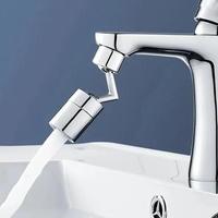 Rotatable Kitchen Faucet Aerator, 1 Count Flexible Bathroom Faucet Extender Adapter, Splash Proof Sink Faucet Attachment, Pra...