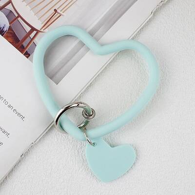 Silicone Heart Loop Phone Lanyard