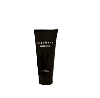John Richmond, black metal, natural, moisturizing, body lotion, 200ml