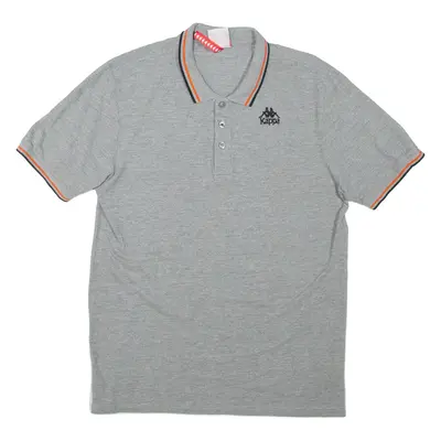 KAPPA Mens Polo Shirt Grey L