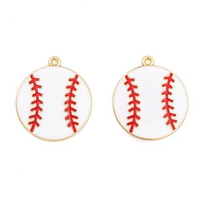 Rack Plating Alloy Enamel Pendants