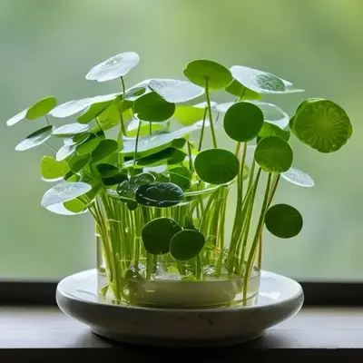 Pilea Peperomioides,100 Seeds PancakePlant,Chinese Money Plant SeedOrnamental Green Herb PlantsExtremely Decorative