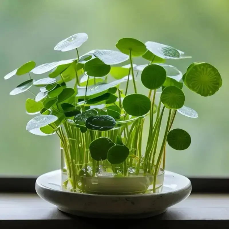 Pilea Peperomioides,100 Seeds PancakePlant,Chinese Money Plant SeedOrnamental Green Herb PlantsExtremely Decorative