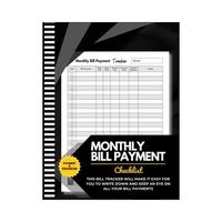Bill Tracker Notebook: Monthly Bill Organizer & Planner for Financial Budgeting, Finance & Payments Checklist Organizer (8.5\...