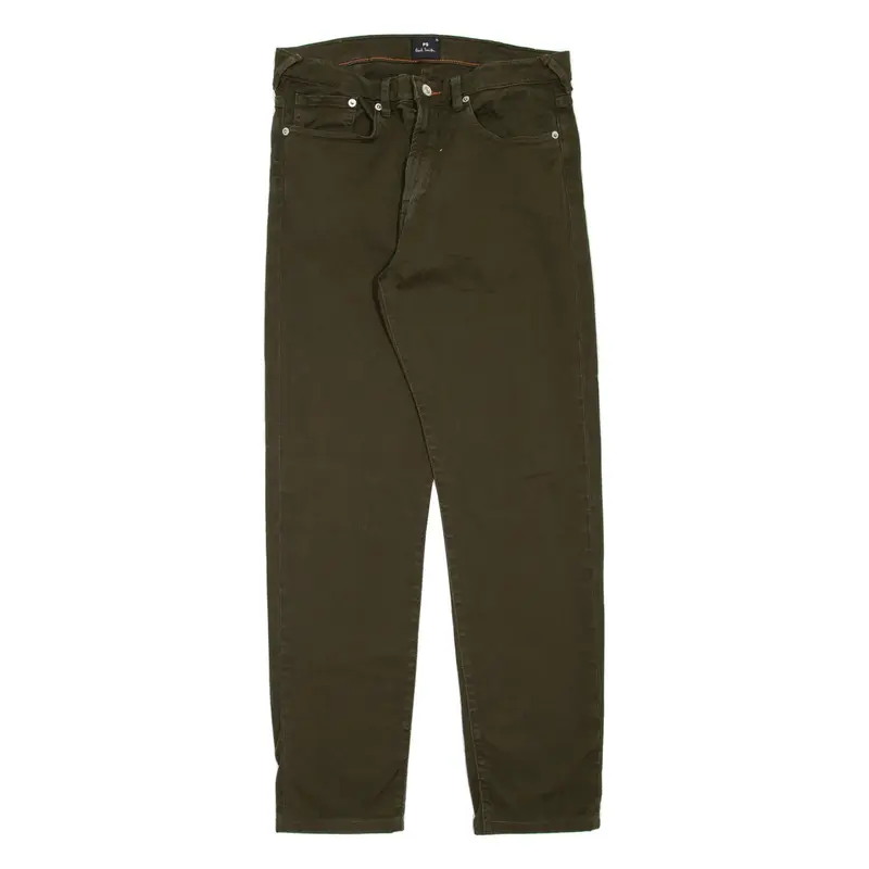 PAUL SMITH Mens Jeans Green Regular Tapered W30 L28