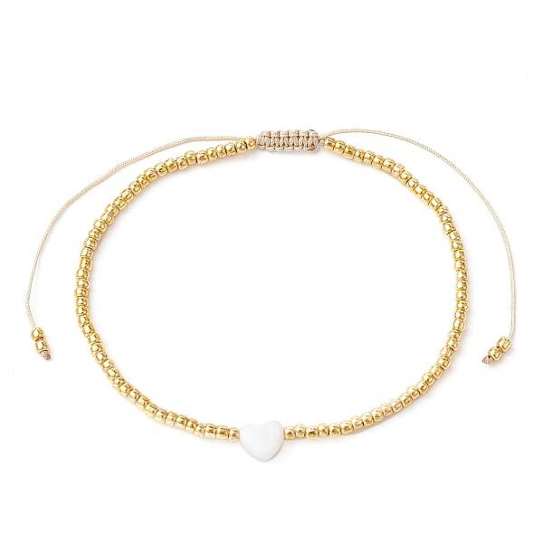Natural Pearl & Seed Braided Bead Bracelets