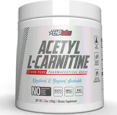 EHPlabs Acetyl L Carnitine Powder 100g - Supports Natural Energy Production, Naturally Flavored , Supports Healthcare - Carni...