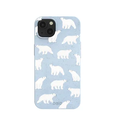 Powder Blue Ice Bears iPhone 13 Case