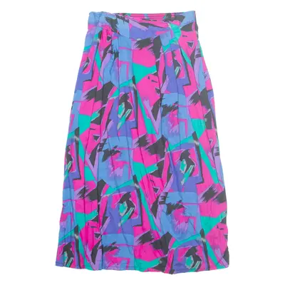 PRETENSE Womens Straight Skirt Blue Long Crazy Pattern UK 10