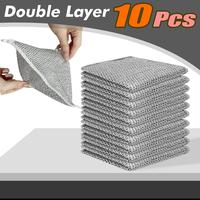 6/10/20 Counts Reusable Wire Dishwashing Rags - Multipurpose Non-Scratch Scrubbing Pads, Multipurpose Cleaning Cloths for Wet...
