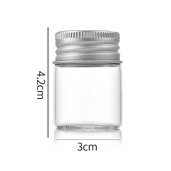 Clear Glass Bottles Bead Containers