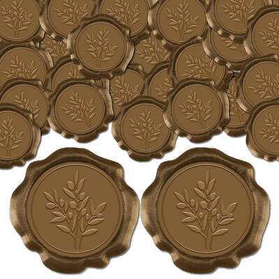 50Pcs Adhesive Wax Seal Stickers