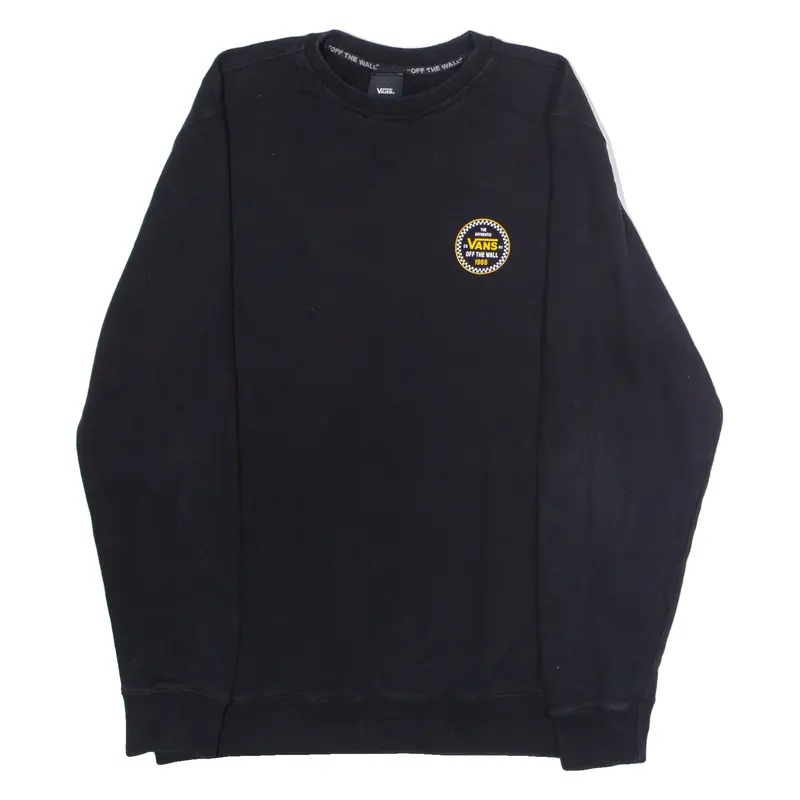 VANS Mens Sweatshirt Black Crew Neck M