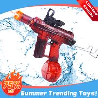 [Party Must Have] Electric Uzi Water Shooter with LED Effect-  Triple Blast Power | Upgraded Spray Flame Lamp Effect Muzzle |...