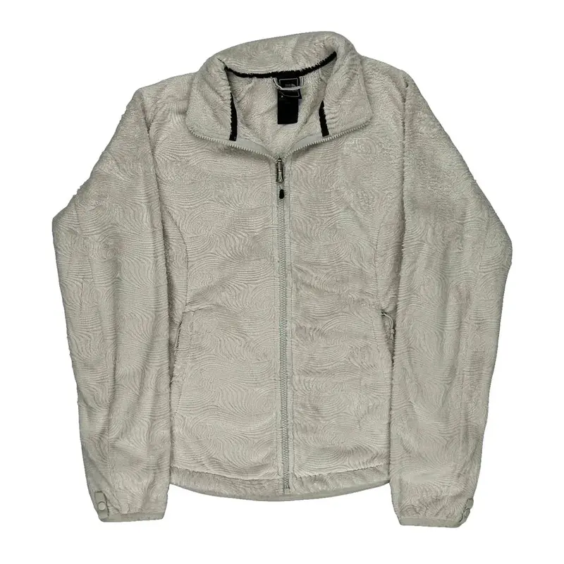 The North Face Fleece Jacket - Medium Cream Polyester