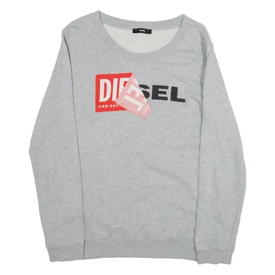 DIESEL Womens Sweatshirt Grey M