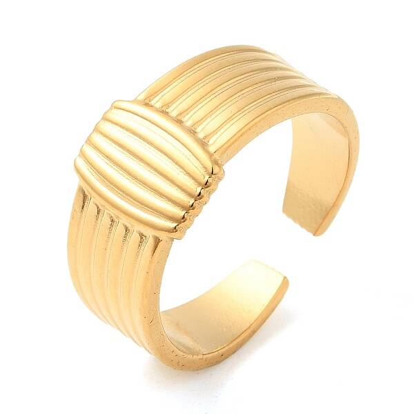 304 Stainless Steel Open Cuff Rings for Women