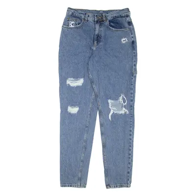 KARL KANI Carpenter Distressed Mens Jeans Blue Slim Tapered W28 L32