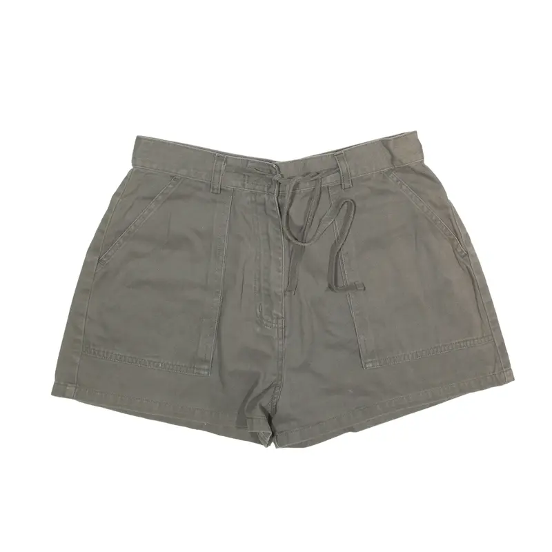 ETAM Khaki Chino Shorts Green Regular Womens UK 14 W28