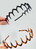 Women's Simple Style Plain Color Headbands with Comb Tooth Design, Summer Outfits 2024 Trendy Cute Headbands, Fashionable Hai...