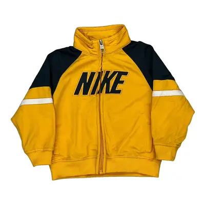 12 Months Nike Track Jacket - 2XS Yellow Cotton Blend