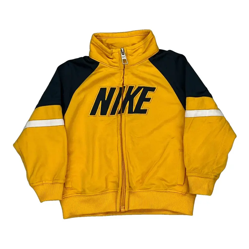 12 Months Nike Track Jacket - 2XS Yellow Cotton Blend
