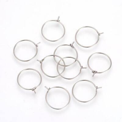 Tarnish Resistant 304 Stainless Steel Hoop Earrings