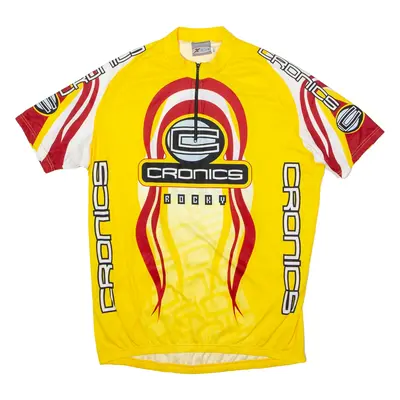 XWAVE Cronics Rocky Cycling Mens Jersey Yellow 1/4 Zip 2XL