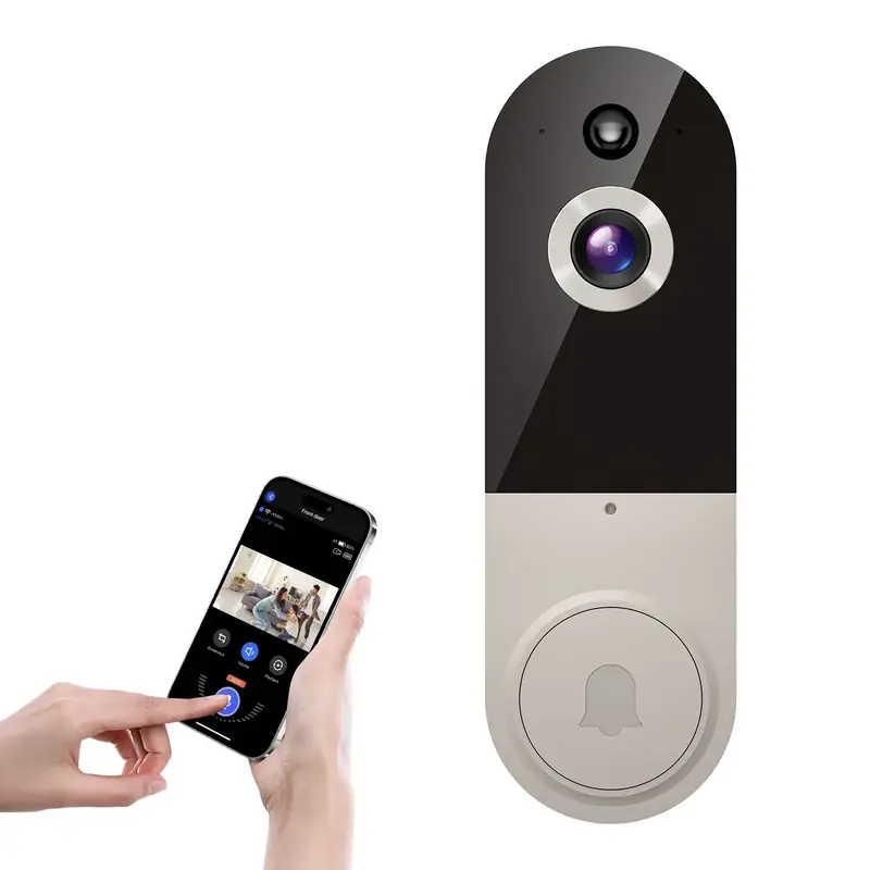Wireless 1080p Video Doorbell Camera, AI Human Detection, Live View, 2-Way Audio,  Night Vision, 2.4G Wi-Fi, Cloud Storage, I...