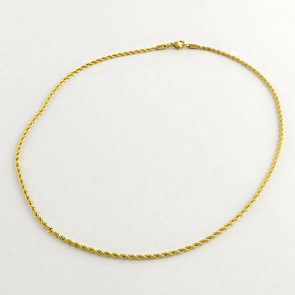 304 Stainless Steel Rope Chain Necklaces