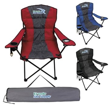 6 Custom Premium Heather Stripe Chair - 300lb Capacity & Insulated ...