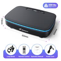 MERACH Vibration Plate Exercise Machine with Bluetooth & Light, Lymphatic Drainage Machine, Whole Body Workout for Wellness a...