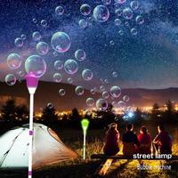 street lamp bubblemachine,USB rechargeable,Adjustable bubble maker with light＆music for kids,outdoor romantic toy for weddi...