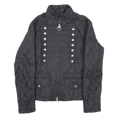 BARBOUR Flyweight Brigade Quilted Jacket Black Womens UK 10