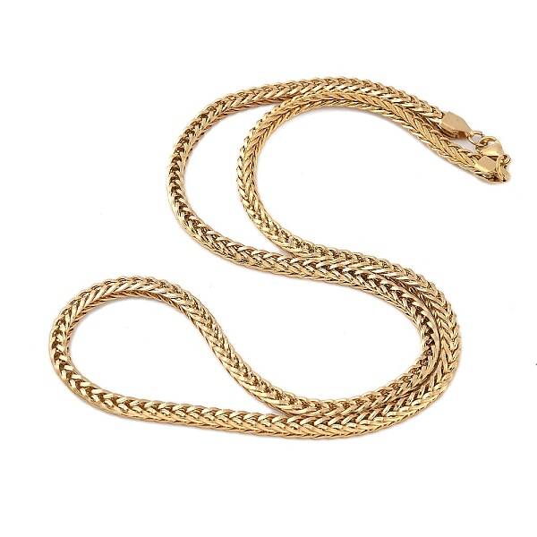 Ion Plating(IP) 304 Stainless Steel Snake Chain Necklaces