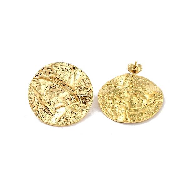 Hammered 304 Stainless Steel Studs Earring