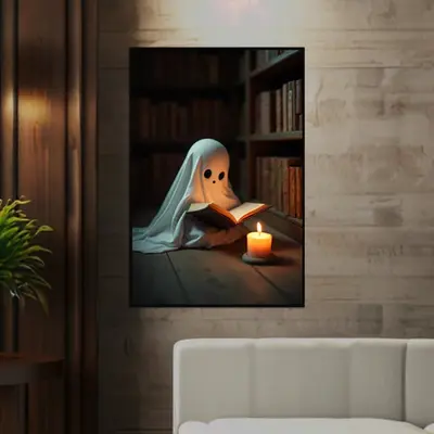 Ghostly Whimsy in the Library