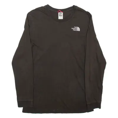 THE NORTH FACE Mens T-Shirt Brown Long Sleeve S