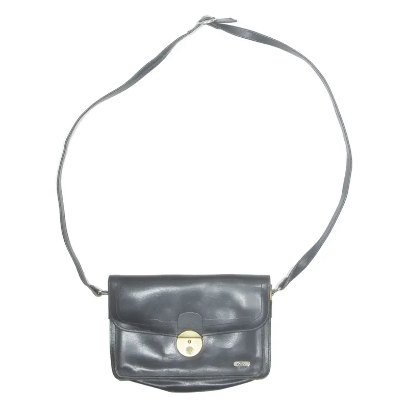 CELLI Womens Crossbody Bag Black Leather