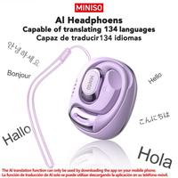 MINISO MS156 AI Headphones True Wireless OWS Earphones Bluetooth 5.4 134 Languages Translation Earbuds HiFi Sound Waterproof ...