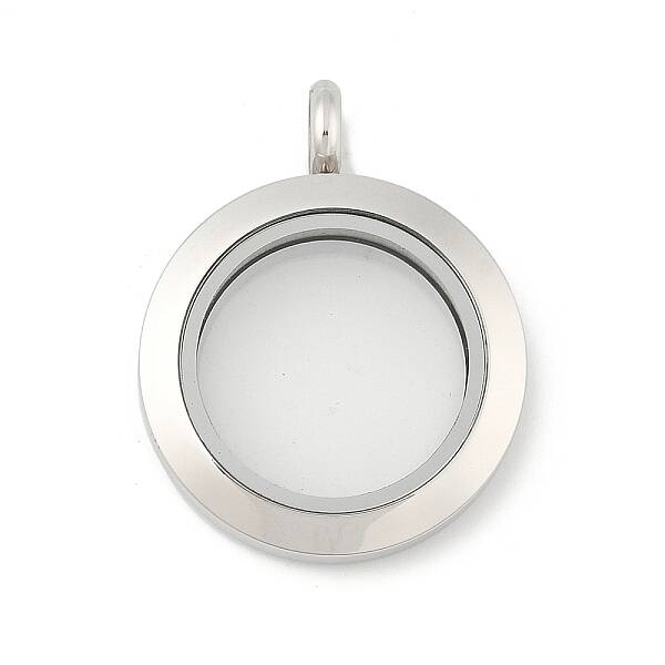 304 Stainless Steel Floating Locket Pendants