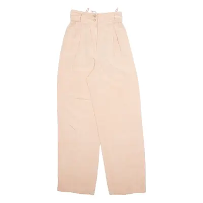 CREATION MADEMOISELLE Workwear Womens Trousers Pink Regular Straight W24 L30