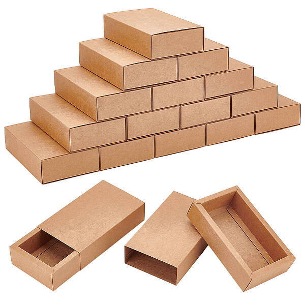 Kraft Paper Storage Gift Drawer Boxes
