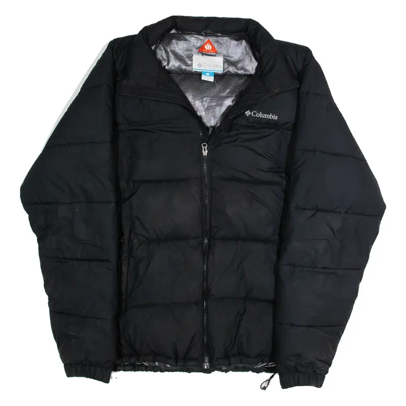 COLUMBIA Mens Puffer Coat Black XL