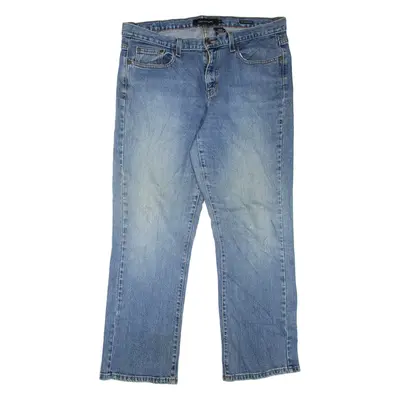 CALVIN KLEIN JEANS Low Rise Womens Jeans Blue Bootcut Stone Wash W36 L30