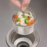 Stainless Steel Sink Strainer Basket, Sink Filter Basket with Handle, Household Kitchen Accessories