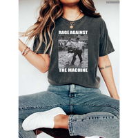 Retro 1963 Rage Against The Machine Fight Oligarchy Tour T-Shirt, Political Activism Bernie Sanders, Resistance FDT Tee , Glo...