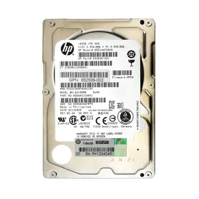 652625-001 HP 146GB 6Gb/s SAS 15000 2.5-inch Hard Drive