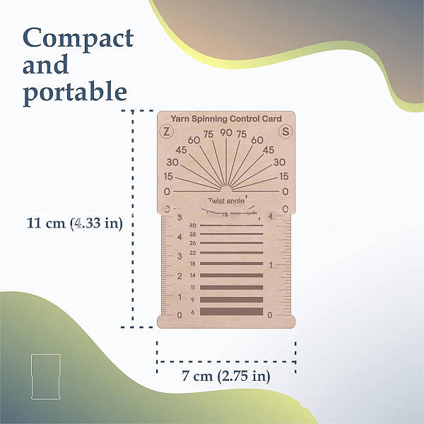 Rectangle Wooden Knitting Needle Gauge Tools